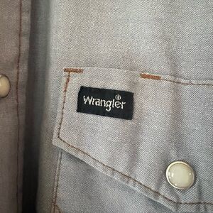 Wrangler Light Blue Snap Shirt